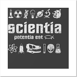 Scientia Potentia Est - "Knowledge is Power" Posters and Art